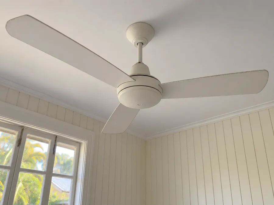 Clean ceiling fan after a professional bond clean in Brisbane